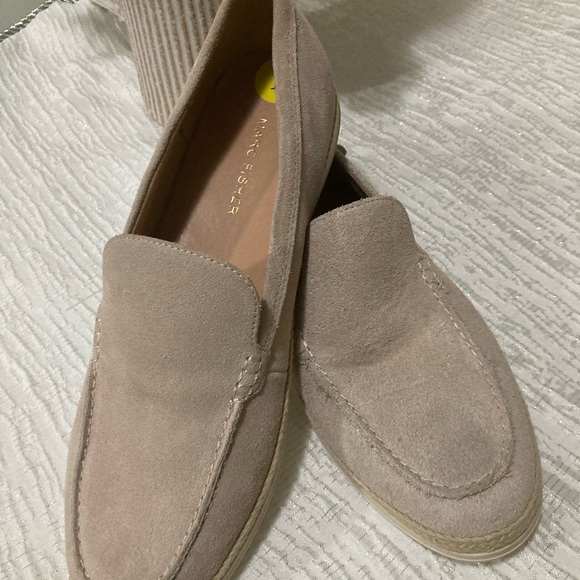 Marc Fisher Men's Taupe Suede Slip-Ons - Picture 2 of 6